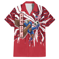 Personalized United States Soccer Hawaiian Shirt American Eagle World Football Mascot