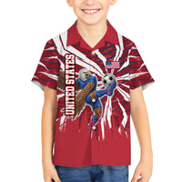 Personalized United States Soccer Hawaiian Shirt American Eagle World Football Mascot
