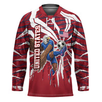 Personalized United States Soccer Hockey Jersey American Eagle World Football Mascot