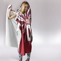 Personalized United States Soccer Hooded Blanket American Eagle World Football Mascot