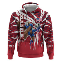 Personalized United States Soccer Hoodie American Eagle World Football Mascot
