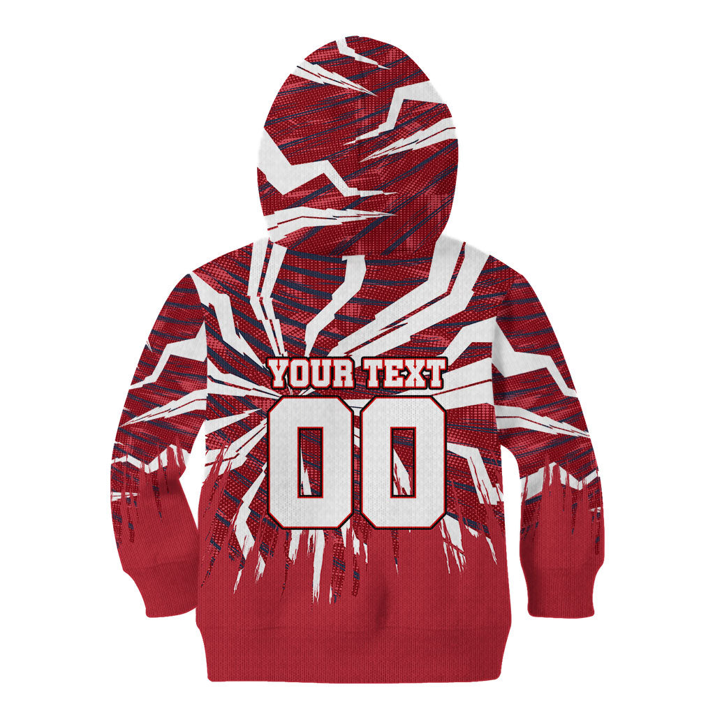 Personalized United States Soccer Kid Hoodie American Eagle World Football Mascot