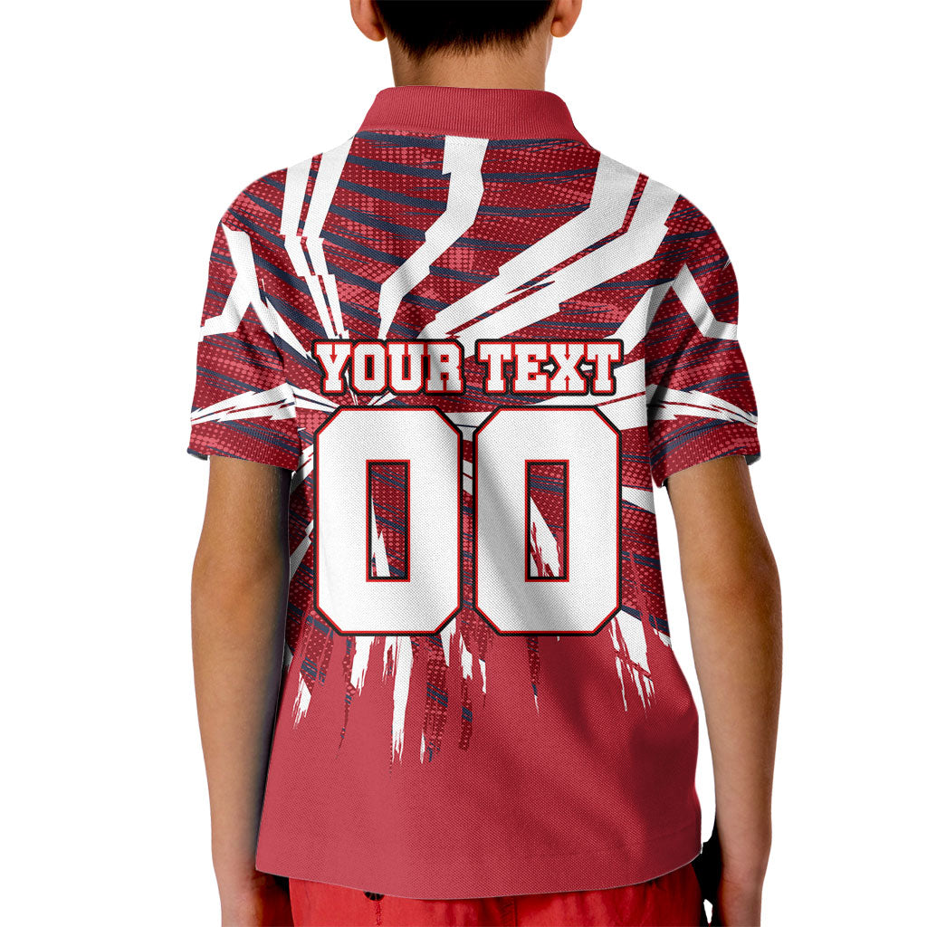 Personalized United States Soccer Kid Polo Shirt American Eagle World Football Mascot