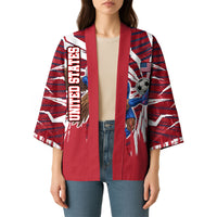 Personalized United States Soccer Kimono American Eagle World Football Mascot