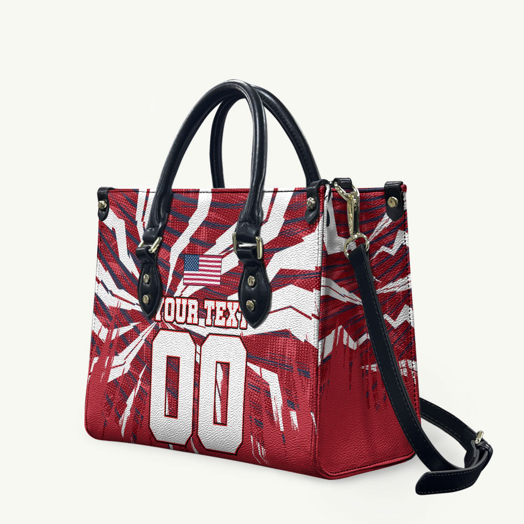 Personalized United States Soccer Leather Bag American Eagle World Football Mascot