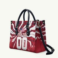 Personalized United States Soccer Leather Bag American Eagle World Football Mascot