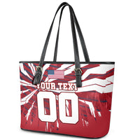 Personalized United States Soccer Leather Tote Bag American Eagle World Football Mascot