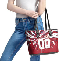 Personalized United States Soccer Leather Tote Bag American Eagle World Football Mascot