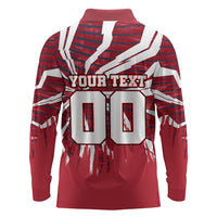 Personalized United States Soccer Long Sleeve Polo Shirt American Eagle World Football Mascot