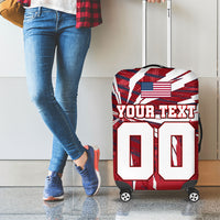 Personalized United States Soccer Luggage Cover American Eagle World Football Mascot