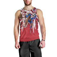 Personalized United States Soccer Men Tank Top American Eagle World Football Mascot