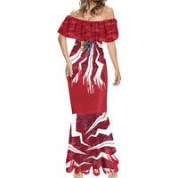 Personalized United States Soccer Mermaid Dress American Eagle World Football Mascot