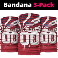 Personalized United States Soccer Neck Gaiter American Eagle World Football Mascot