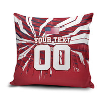 Personalized United States Soccer Pillow Cover American Eagle World Football Mascot