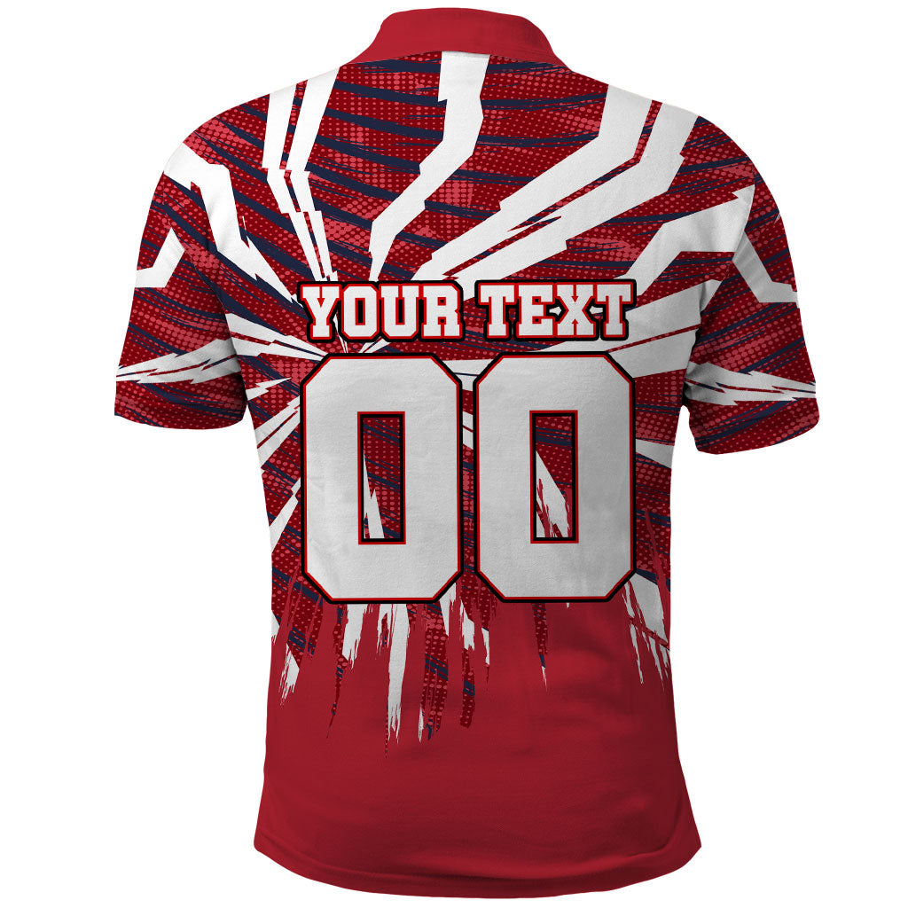 Personalized United States Soccer Polo Shirt American Eagle World Football Mascot