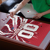 Personalized United States Soccer Puzzle American Eagle World Football Mascot