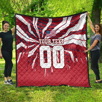 Personalized United States Soccer Quilt American Eagle World Football Mascot