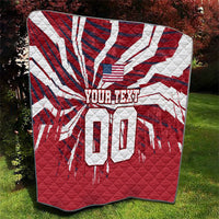 Personalized United States Soccer Quilt American Eagle World Football Mascot