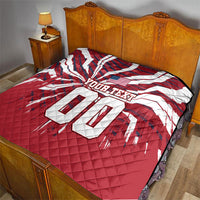 Personalized United States Soccer Quilt American Eagle World Football Mascot