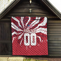 Personalized United States Soccer Quilt American Eagle World Football Mascot