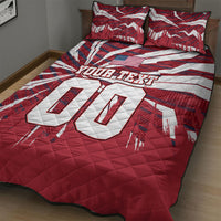 Personalized United States Soccer Quilt Bed Set American Eagle World Football Mascot