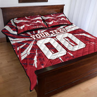 Personalized United States Soccer Quilt Bed Set American Eagle World Football Mascot