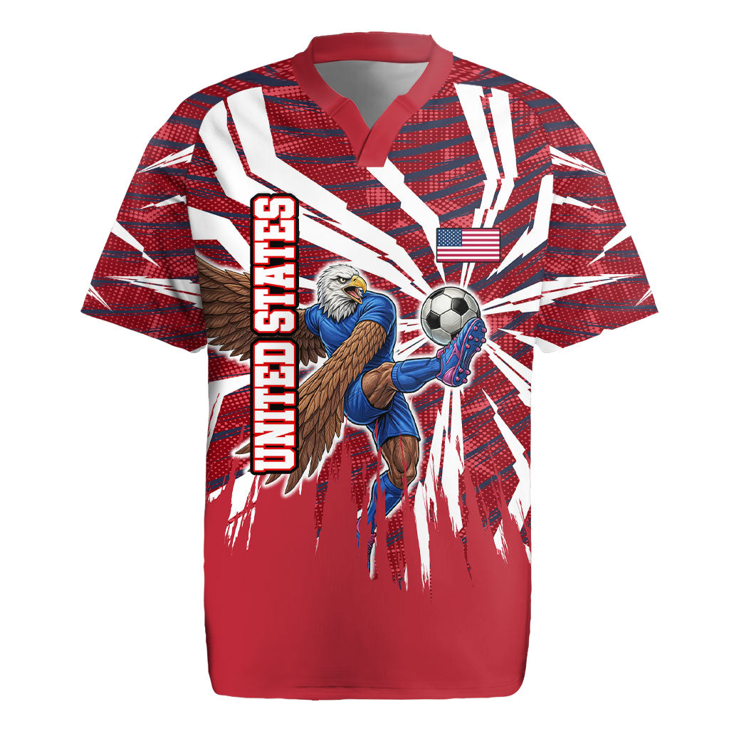 Personalized United States Soccer Rugby Jersey American Eagle World Football Mascot
