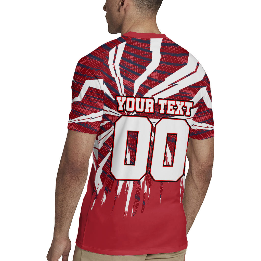 Personalized United States Soccer Rugby Jersey American Eagle World Football Mascot