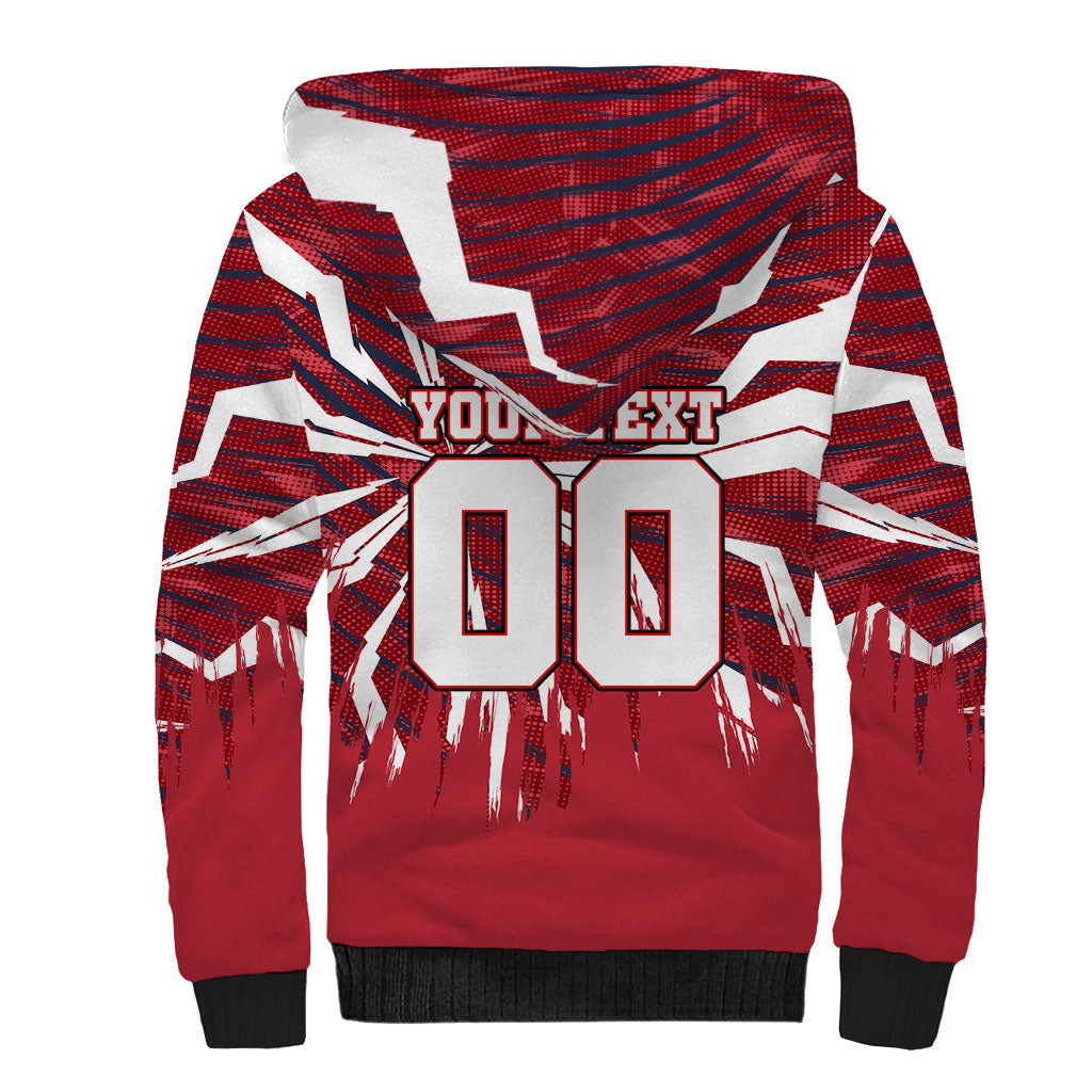 Personalized United States Soccer Sherpa Hoodie American Eagle World Football Mascot