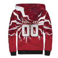 Personalized United States Soccer Sherpa Hoodie American Eagle World Football Mascot
