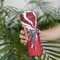 Personalized United States Soccer Skinny Tumbler American Eagle World Football Mascot
