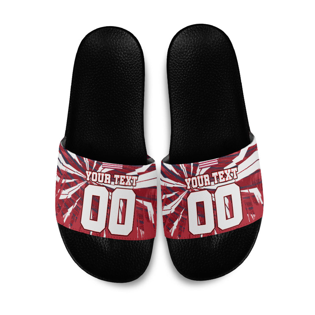 Personalized United States Soccer Slide Sandals American Eagle World Football Mascot