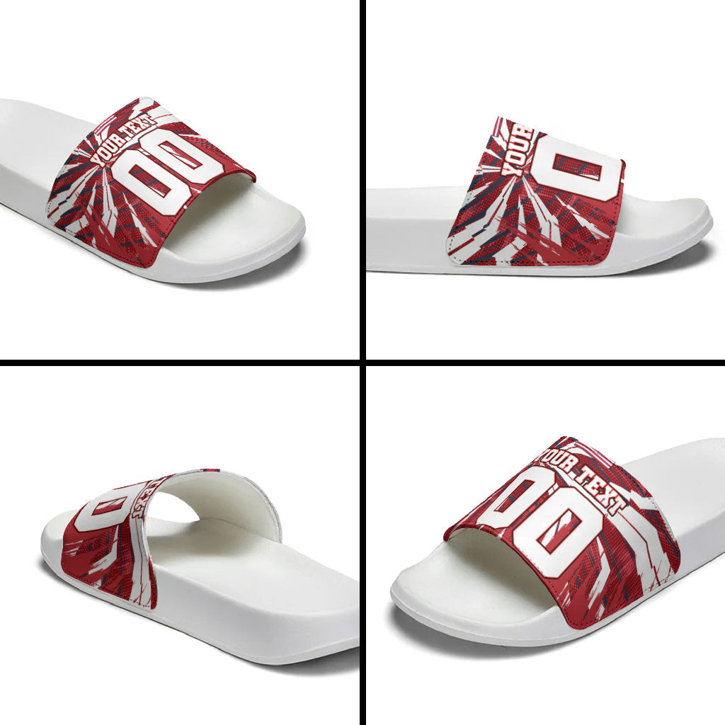 Personalized United States Soccer Slide Sandals American Eagle World Football Mascot
