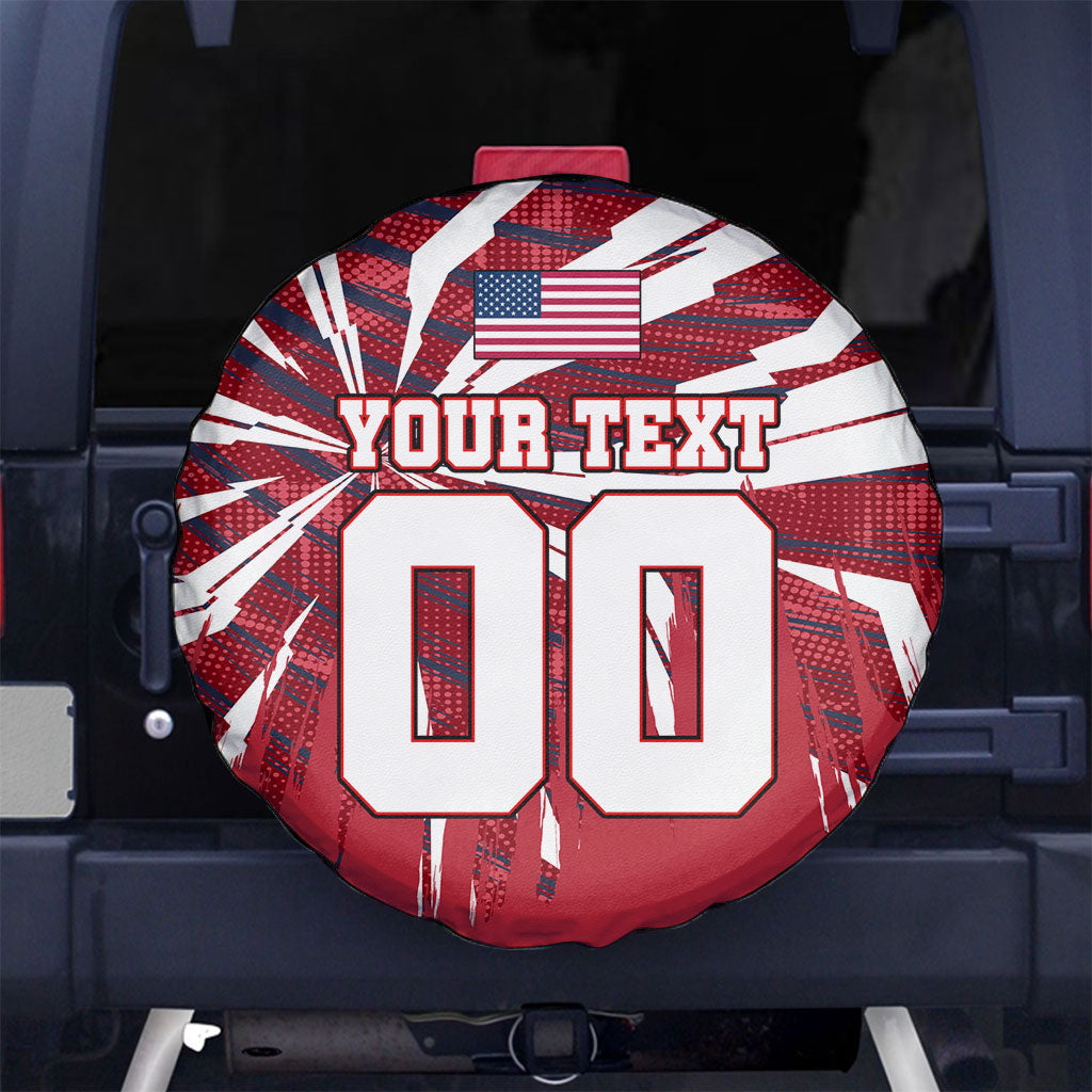 Personalized United States Soccer Spare Tire Cover American Eagle World Football Mascot