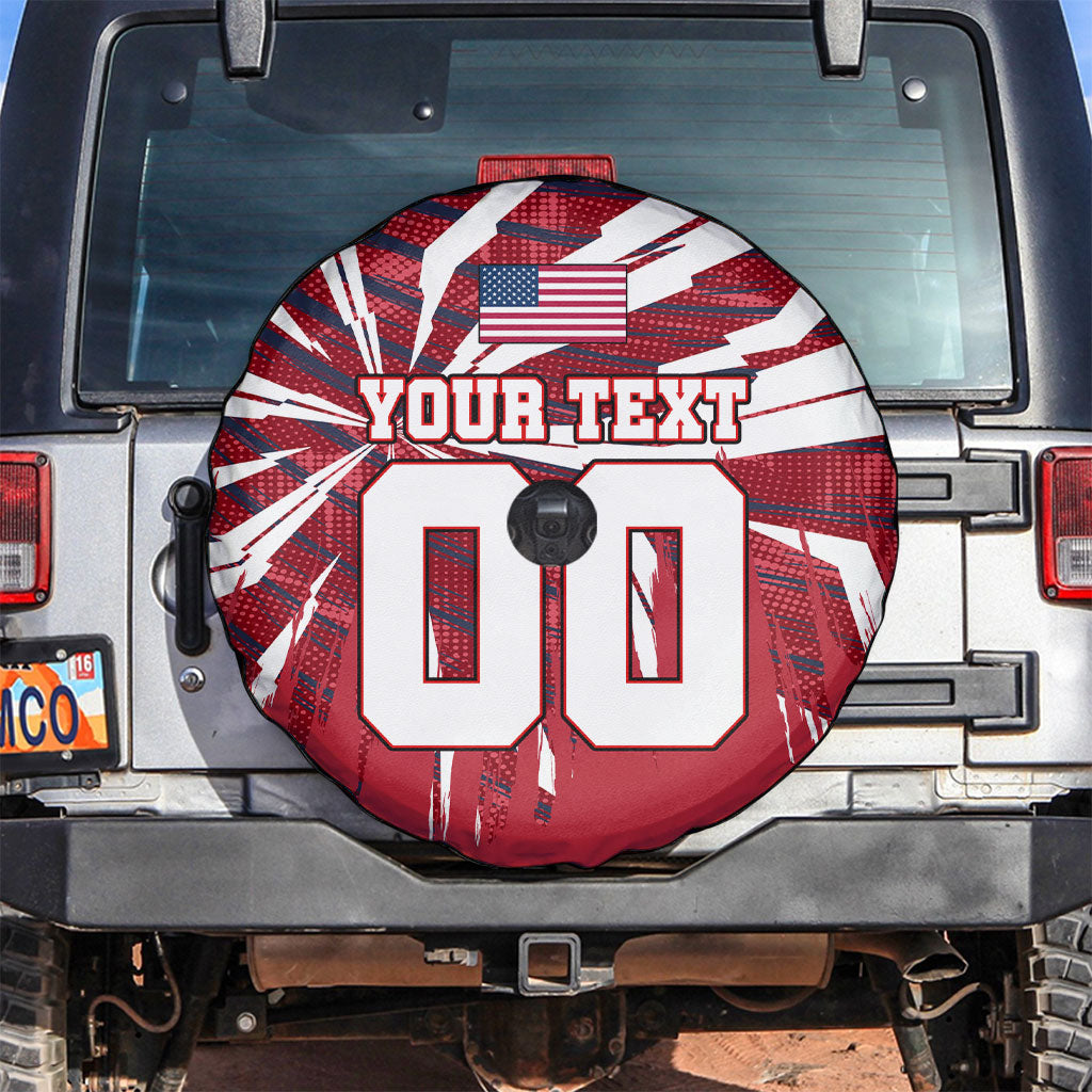 Personalized United States Soccer Spare Tire Cover American Eagle World Football Mascot