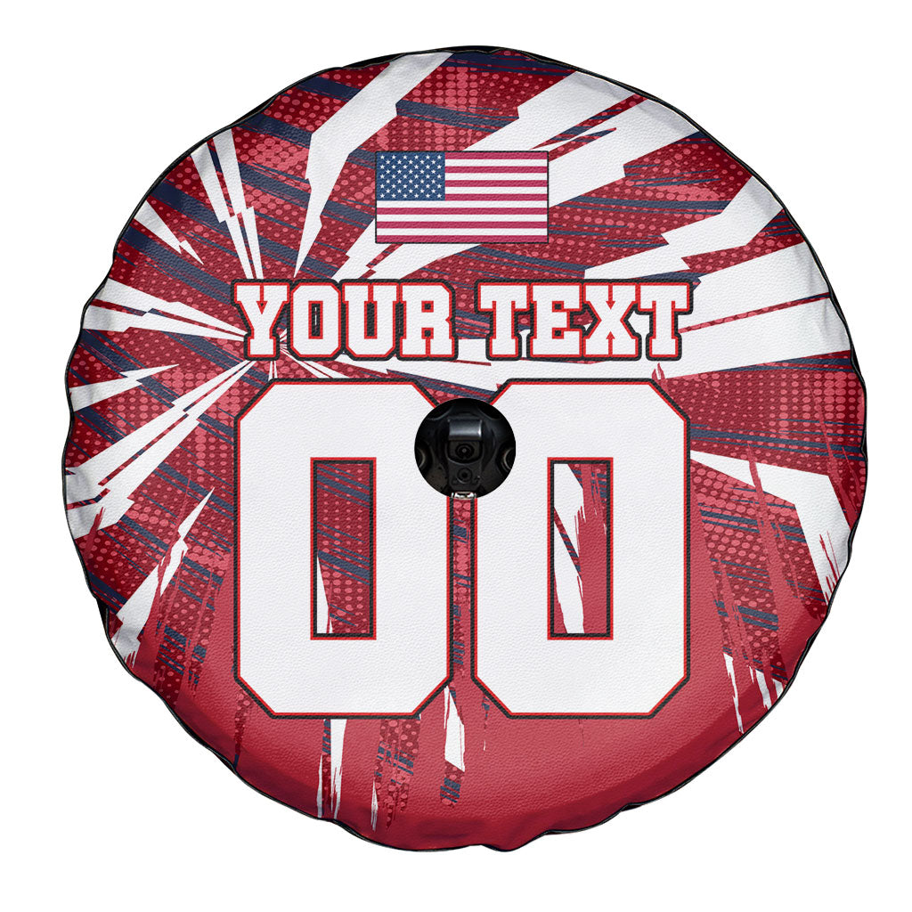 Personalized United States Soccer Spare Tire Cover American Eagle World Football Mascot