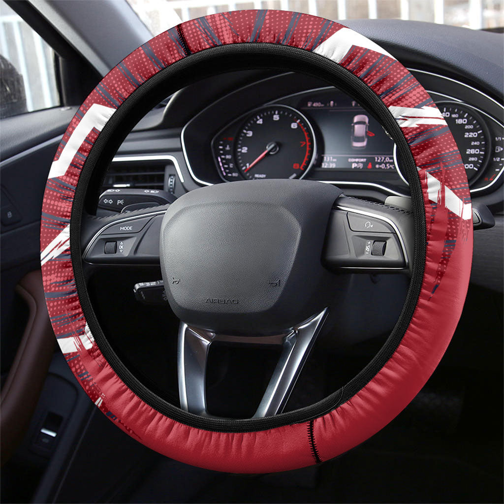 United States Soccer Steering Wheel Cover American Eagle World Football Mascot