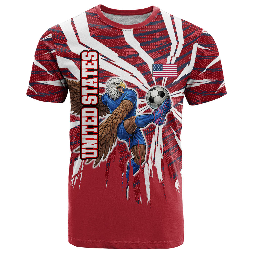 Personalized United States Soccer T Shirt American Eagle World Football Mascot