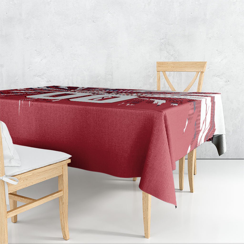 Personalized United States Soccer Tablecloth American Eagle World Football Mascot