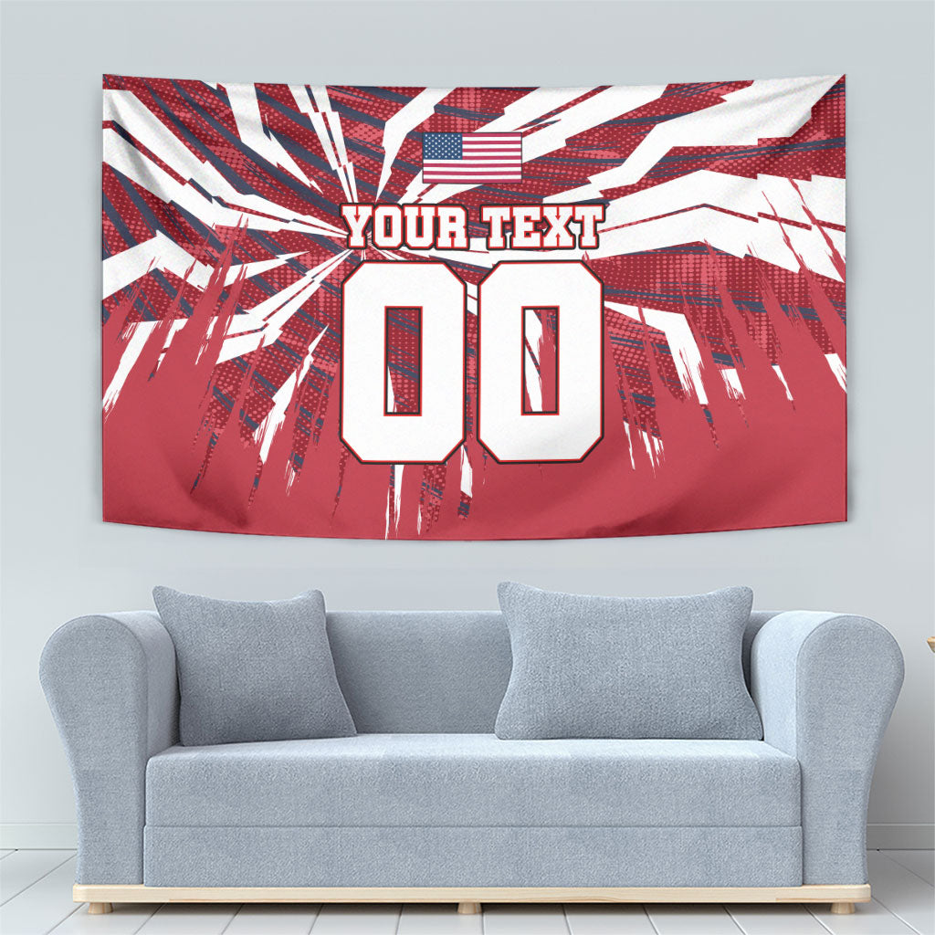 Personalized United States Soccer Tapestry American Eagle World Football Mascot