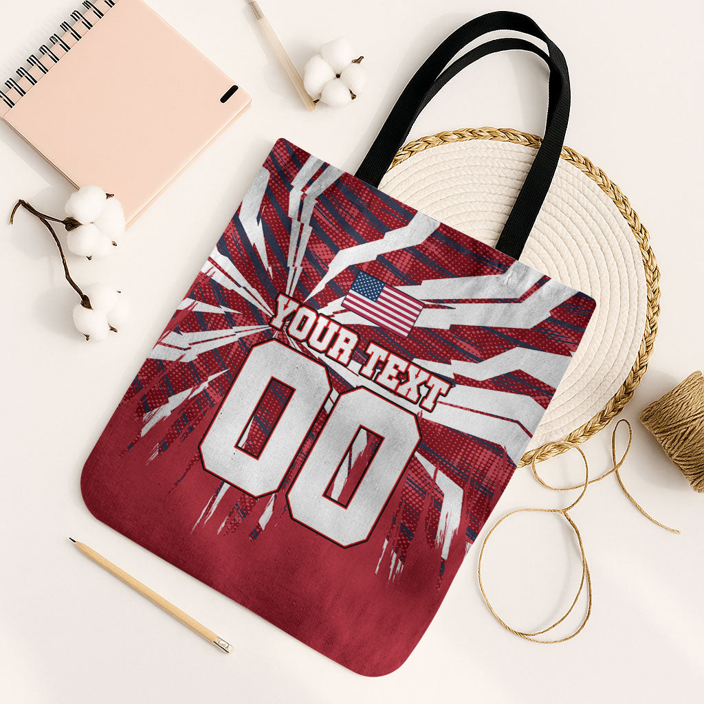 Personalized United States Soccer Tote Bag American Eagle World Football Mascot