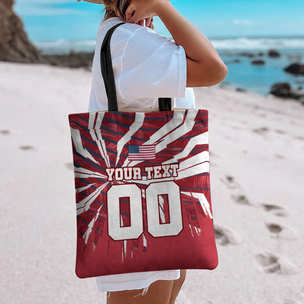 Personalized United States Soccer Tote Bag American Eagle World Football Mascot