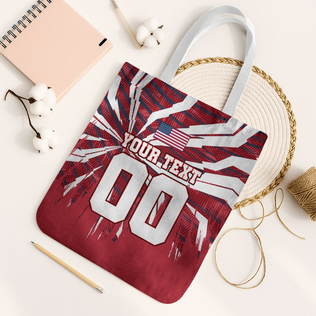 Personalized United States Soccer Tote Bag American Eagle World Football Mascot