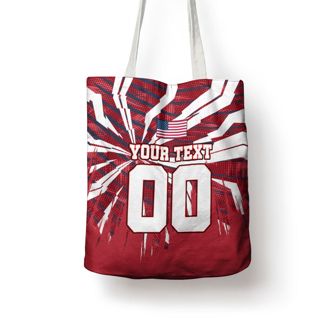 Personalized United States Soccer Tote Bag American Eagle World Football Mascot