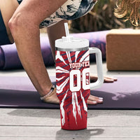 Personalized United States Soccer Tumbler With Handle American Eagle World Football Mascot