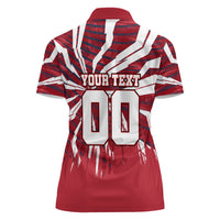Personalized United States Soccer Women Polo Shirt American Eagle World Football Mascot