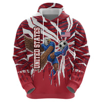 Personalized United States Soccer Zip Hoodie American Eagle World Football Mascot