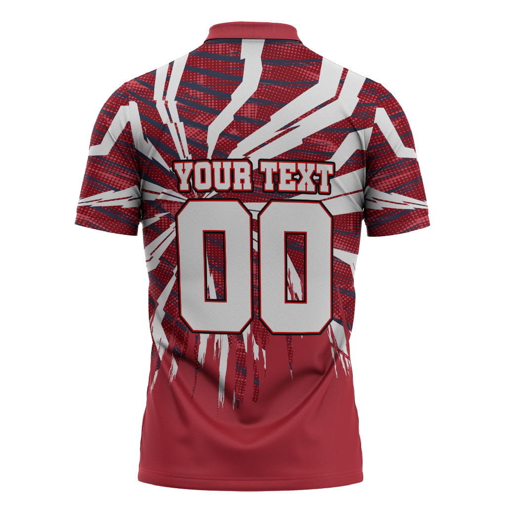 Personalized United States Soccer Zipper Polo Shirt American Eagle World Football Mascot