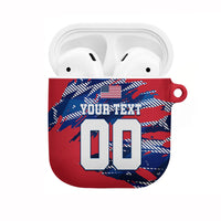 Personalized United States Soccer Eagle AirPods Case American Flag Grunge Patriot Art