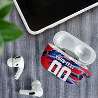 Personalized United States Soccer Eagle AirPods Case American Flag Grunge Patriot Art